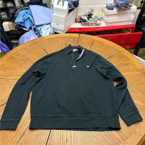 Burberry Black Zip-Up Sweater